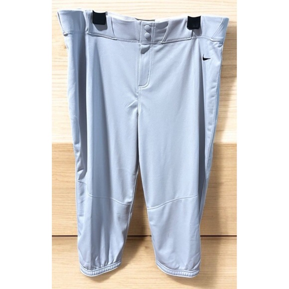 Nike Vapor Select 2 Softball Pants Womens Sz XL - HF7745 - Wolf Grey Swoosh $45 - Picture 1 of 8